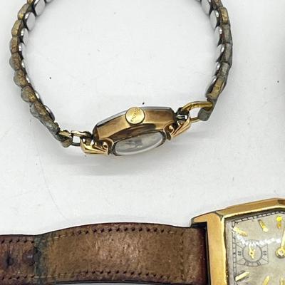 LOT 72J: Vintage Women's Watches - Hamilton, Bulova