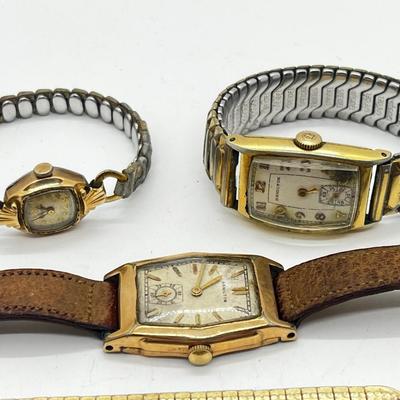 LOT 72J: Vintage Women's Watches - Hamilton, Bulova