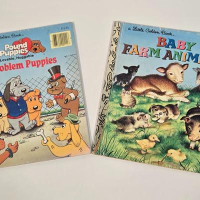 LOT 88D: Vintage Little Golden Books Including Mother Goose & Frosty The Snowman, A Giant Little Golden Book My Christmas Treasury,...