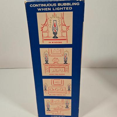 LOT 93D: 3 Vintage ACLA Bubbling Electric Christmas Lamps
