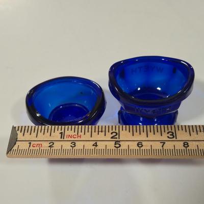 LOT 95D: Ladies' Vanity Set with Mirror Tray, Brush, Hand Mirror, Comb, 3 Lidded Glass Jars, 2 Hand Fans, Handkerchiefs, Eye Wash...