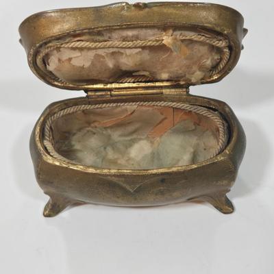 LOT 95D: Ladies' Vanity Set with Mirror Tray, Brush, Hand Mirror, Comb, 3 Lidded Glass Jars, 2 Hand Fans, Handkerchiefs, Eye Wash...