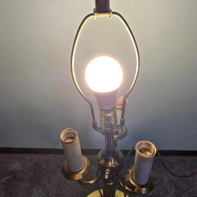 LOT 98L: Vintage Floor Lamp and Two Table Lamps