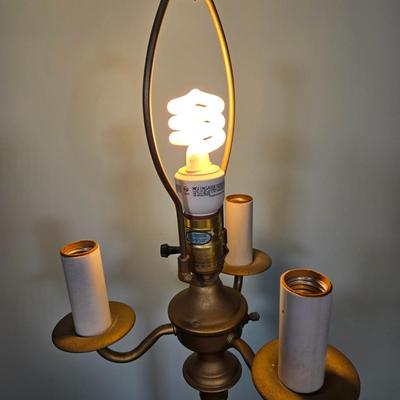 LOT 98L: Vintage Floor Lamp and Two Table Lamps