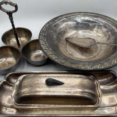 LOT 104D: Collection of Silver Plate Kitchenware