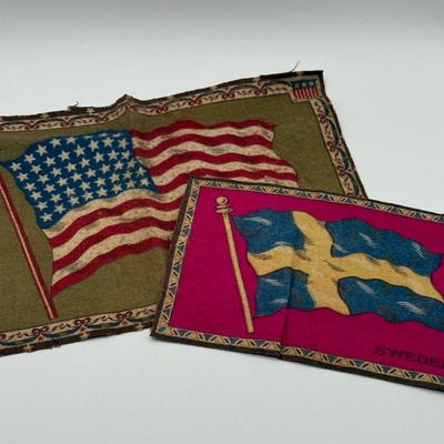 LOT 108: Collection of Vintage Handkerchiefs - Little Orphan Annie, 48 Starred Flag & More!