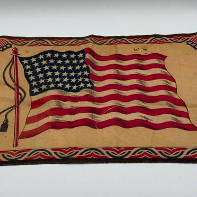 LOT 108: Collection of Vintage Handkerchiefs - Little Orphan Annie, 48 Starred Flag & More!