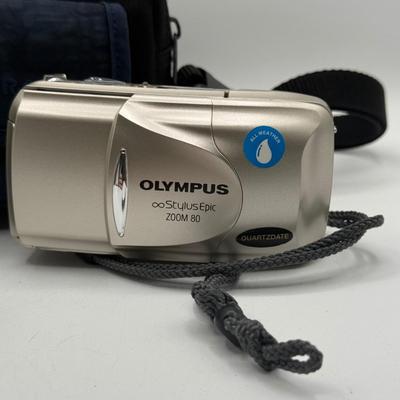 LOT 111D: Collection of Vintage Film Cameras - Olympus & More!