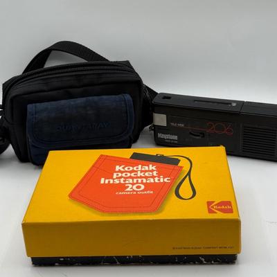 LOT 111D: Collection of Vintage Film Cameras - Olympus & More!