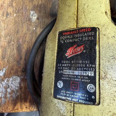 LOT 115G: Collection of Vintage Power Tools - Craftsman & More!