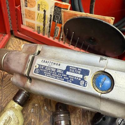LOT 115G: Collection of Vintage Power Tools - Craftsman & More!