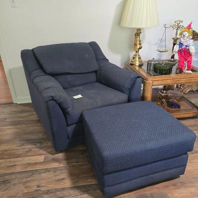 Side chair and ottoman