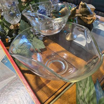 Vintage chip and dip set