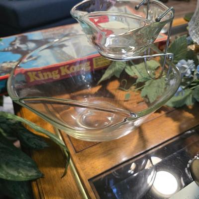 Vintage chip and dip set