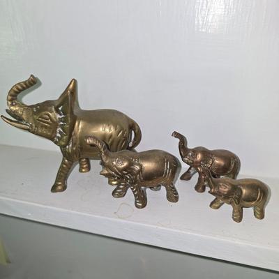 Brass elephants