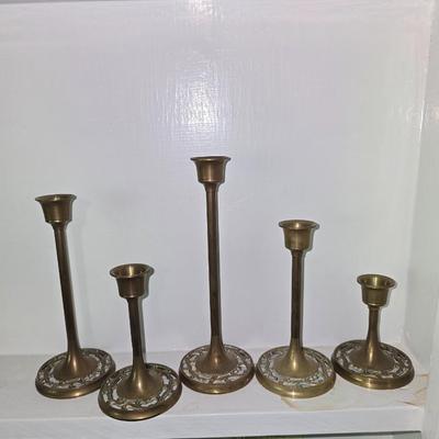 Brass candle sticks