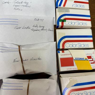 Lot of Vintage 35mm slides from family vacations and events Fotomat Kodak etc