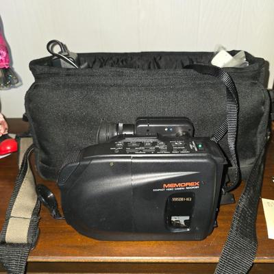 Camcorder with case and charger