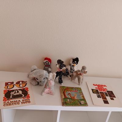 VINTAGE PLUSH TOYS AND BOOKS
