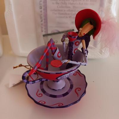 "FLIGHTS OF FANCY" MUSICAL TRINKET BOX AND "RED HAT-TEAS COLLECTION"