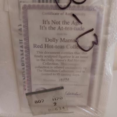 "FLIGHTS OF FANCY" MUSICAL TRINKET BOX AND "RED HAT-TEAS COLLECTION"