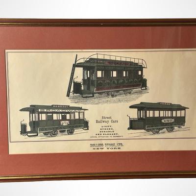 Framed Vintage Streetcar Prints – New Orleans & New York