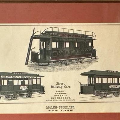 Framed Vintage Streetcar Prints – New Orleans & New York