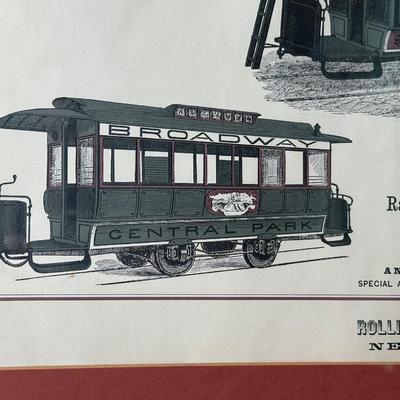 Framed Vintage Streetcar Prints – New Orleans & New York