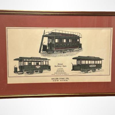 Framed Vintage Streetcar Prints – New Orleans & New York