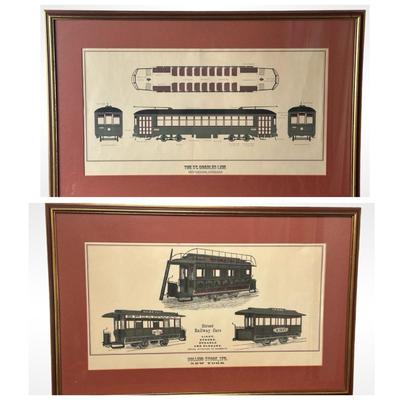Framed Vintage Streetcar Prints – New Orleans & New York