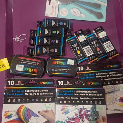 Sale Photo Thumbnail #674: these are inks to make your own iron on stuff.