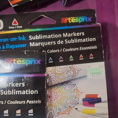 Sale Photo Thumbnail #677: these are inks to make your own iron on stuff.