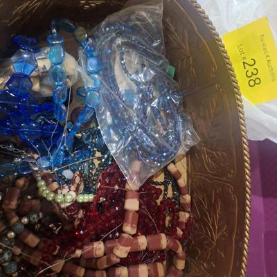 Sale Photo Thumbnail #703: beads and partially made jewelry