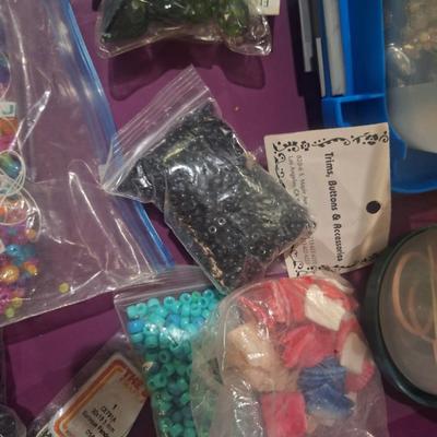 Sale Photo Thumbnail #715: bags of beads and buttons