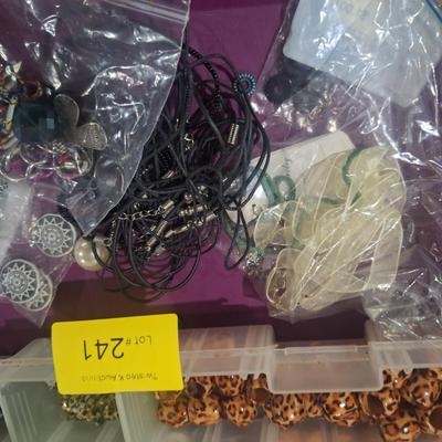 Sale Photo Thumbnail #717: organizer full of beads ad related items