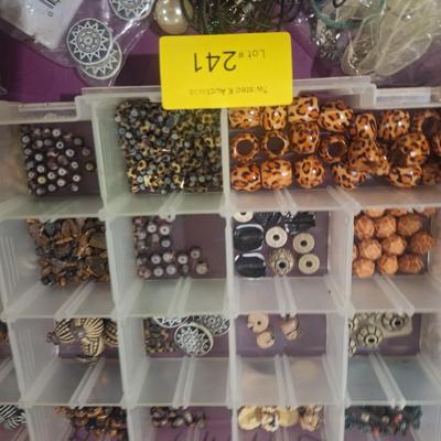 Sale Photo Thumbnail #719: organizer full of beads ad related items