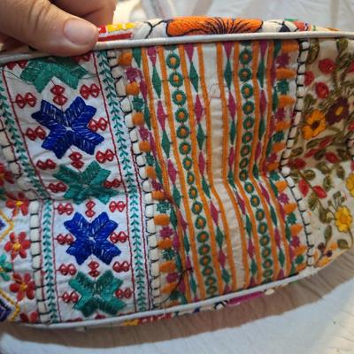 Sale Photo Thumbnail #966: embroidered and other design  It opens up real big would make a great beach bag or computer bag or just a bag to carry a bunch of stuff.