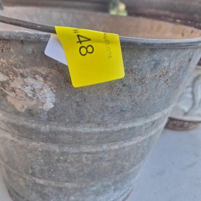 Sale Photo Thumbnail #208: one is pottery the other is plastic.