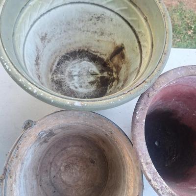 Sale Photo Thumbnail #209: one is pottery the other is plastic.