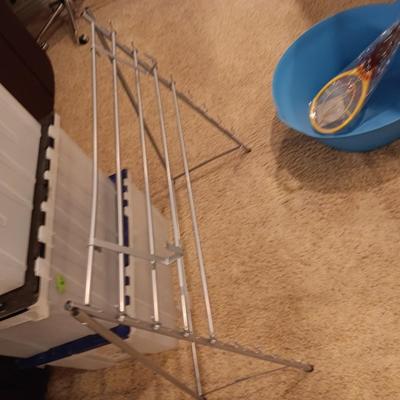 3 STORAGE TOTES, AN ORGANIZER, FLY ZAPPER AND PLASTIC TUB