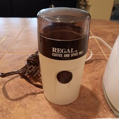 OSTER 14 SPEED BLENDER AND A COFFEE BEAN GRINDER