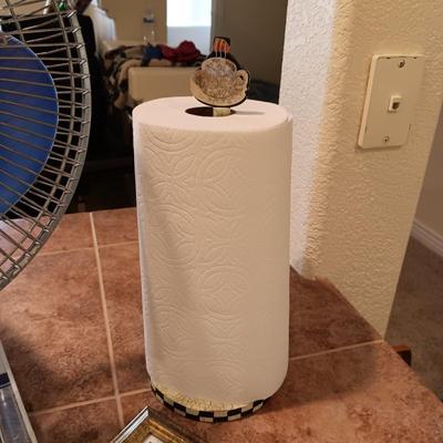 OSCILLATING FAN, PAPER TOWEL HOLDER AND FRAMED PICTURE