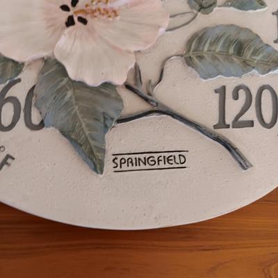 SPRINGFIELD THERMOMETER AND CLOCK