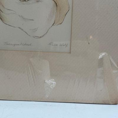 Framed Limited Edition Print “Tranquilidád” by Riva Wolf