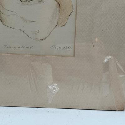 Framed Limited Edition Print “Tranquilidád” by Riva Wolf