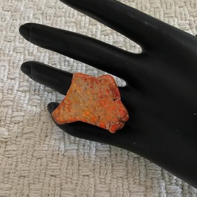 Cool unique faux rock ring