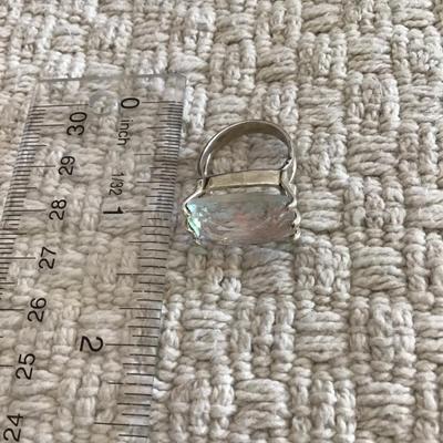 Beautiful sterling silver authentic crystal ring