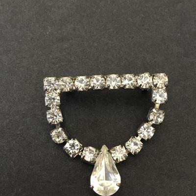 Beautiful, Victorian era, crystal rhinestone, brooch,