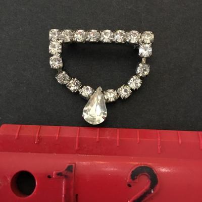 Beautiful, Victorian era, crystal rhinestone, brooch,