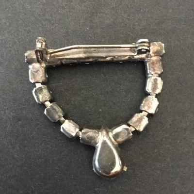 Beautiful, Victorian era, crystal rhinestone, brooch,
